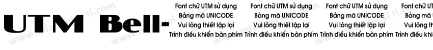UTM Bell字体转换